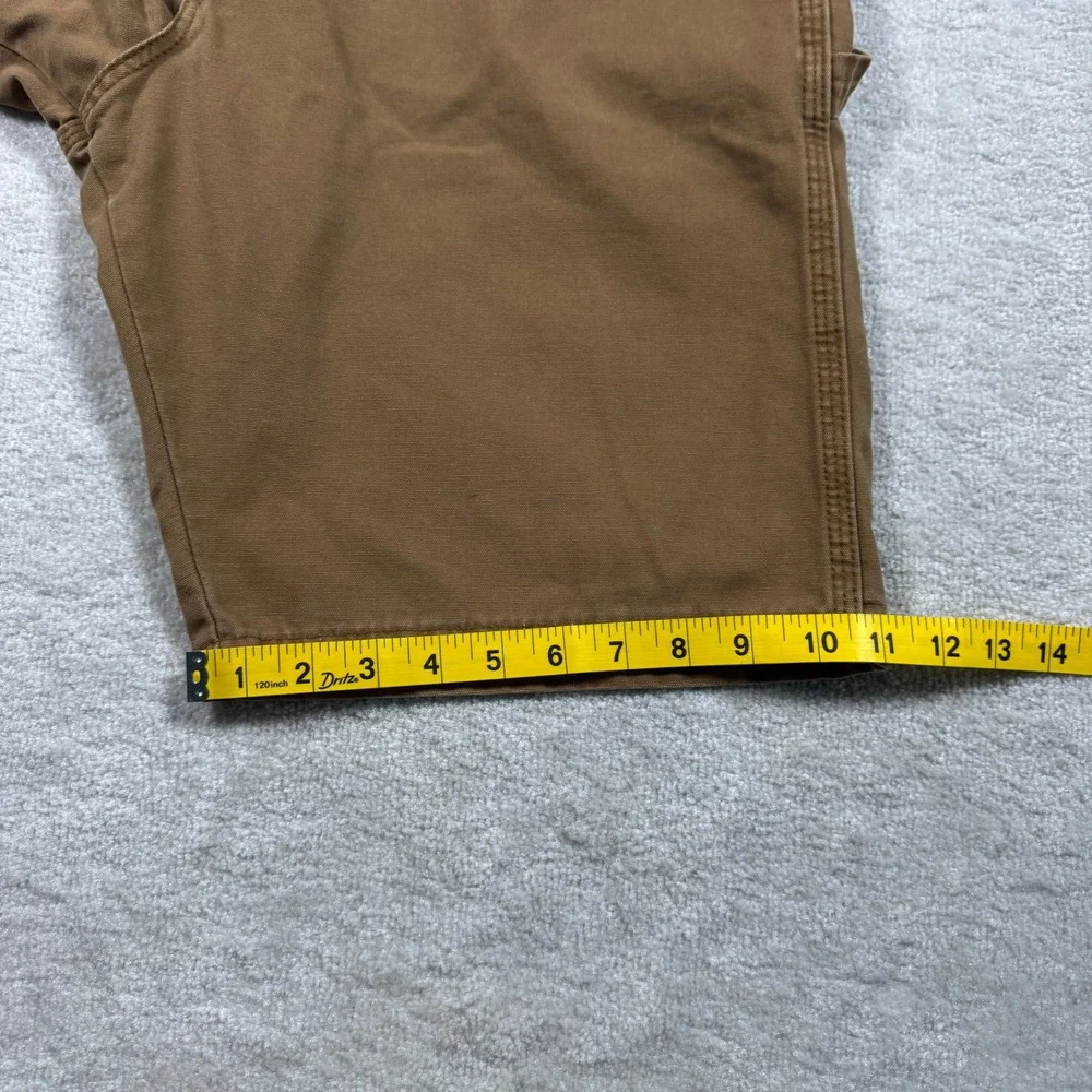 Wrangler Carpenter Shorts Men 32 Brown Authentic‎ Issue 64WC2AO Utility Canvas